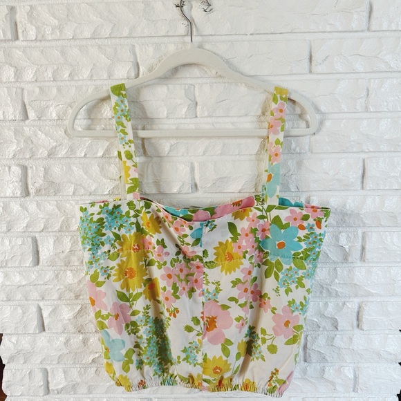 Vintage Pillowcase Floral Tank Top - Picture 3 of 3